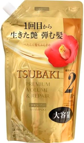 Tsubaki Volume & Repair Shampoo, Refill (600 ml)